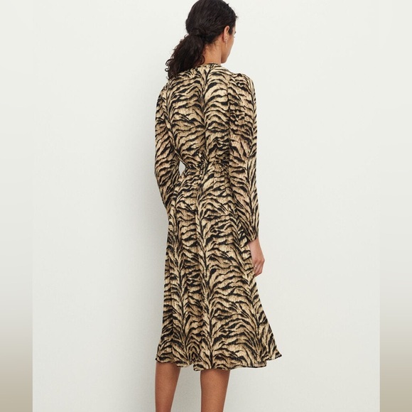 NWT BA&SH Imany Dress in Beige Animal Print - Picture 3 of 9